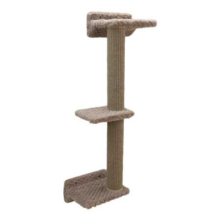 Kletterwand Monte Alpi für Katzen, 4-teilig - Katzenkletterwend mit Katzenbett und Kratzstamm, beliebig erweiterbar, bis 10 kg
